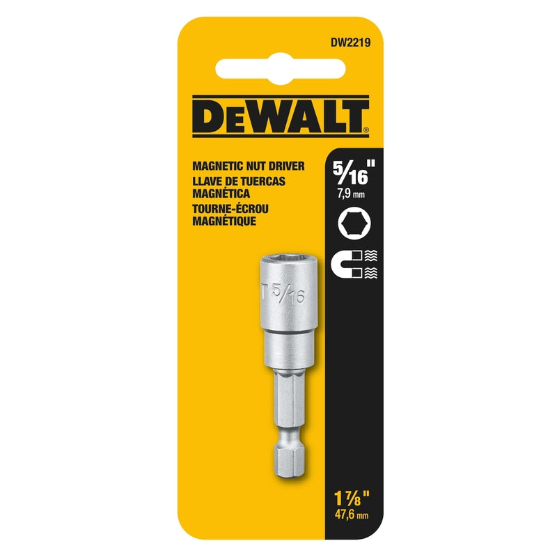 DeWalt 5/16 in. X 1-7/8 in. L Magnetic Nut Driver Heat-Treated Steel
