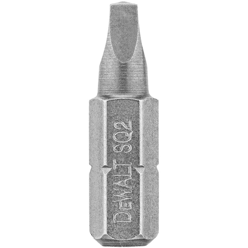 DeWalt Square Recess #2 X 1 in. L Screwdriver Bit Heat-Treated Steel 2 pc