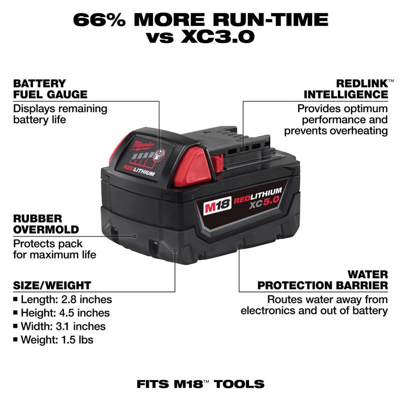 Milwaukee 18V Lithium-Ion Battery 10 pc