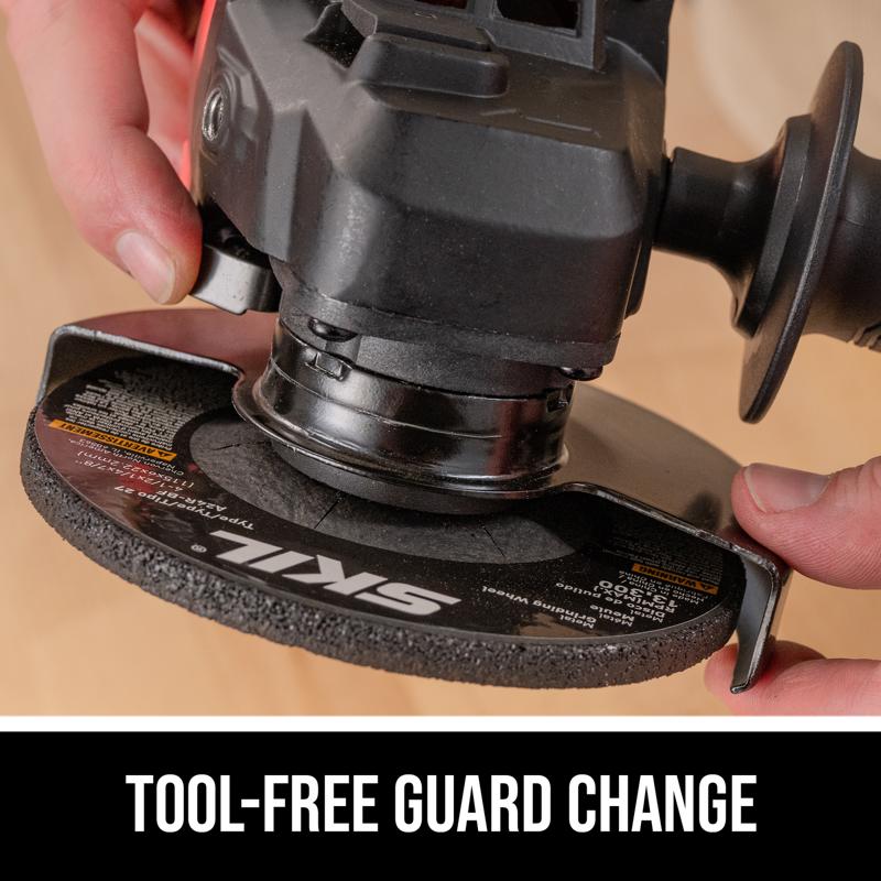 SKIL 20V PWRCORE 20 Cordless 4-1/2 in. Angle Grinder Kit (Battery & Charger)