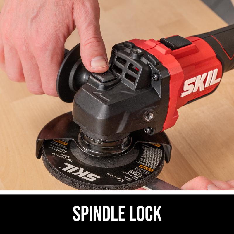 SKIL 20V PWRCORE 20 Cordless 4-1/2 in. Angle Grinder Kit (Battery & Charger)