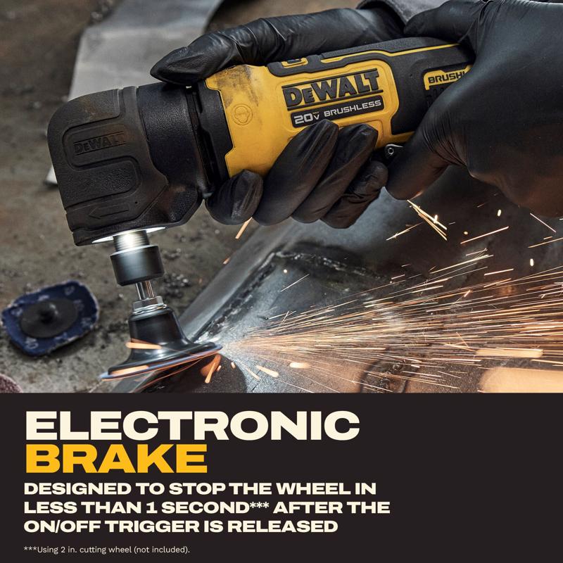 DeWalt 20V MAX ATOMIC Brushless Cordless 1/4 in. Right Angle Die Grinder Tool Only