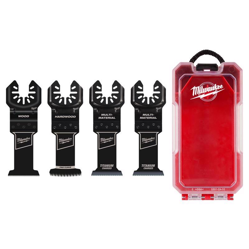 Milwaukee Carbon Steel Multi-Tool Semi-Circle Oscillating Blade Set 4 pk
