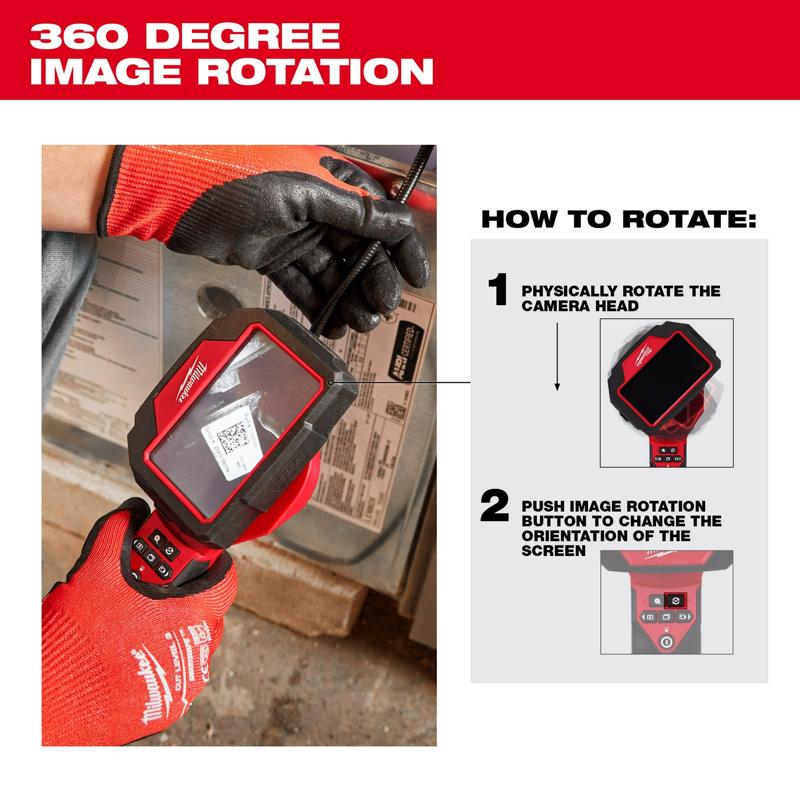 Milwaukee M12 Pipe Inspection Camera 10 in. H 4 pc