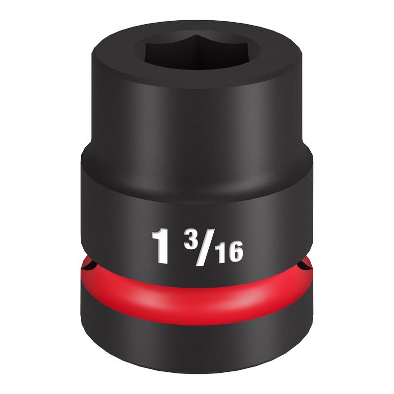 Milwaukee 1-3/16 X 1 in. drive SAE 6 Point Impact Socket