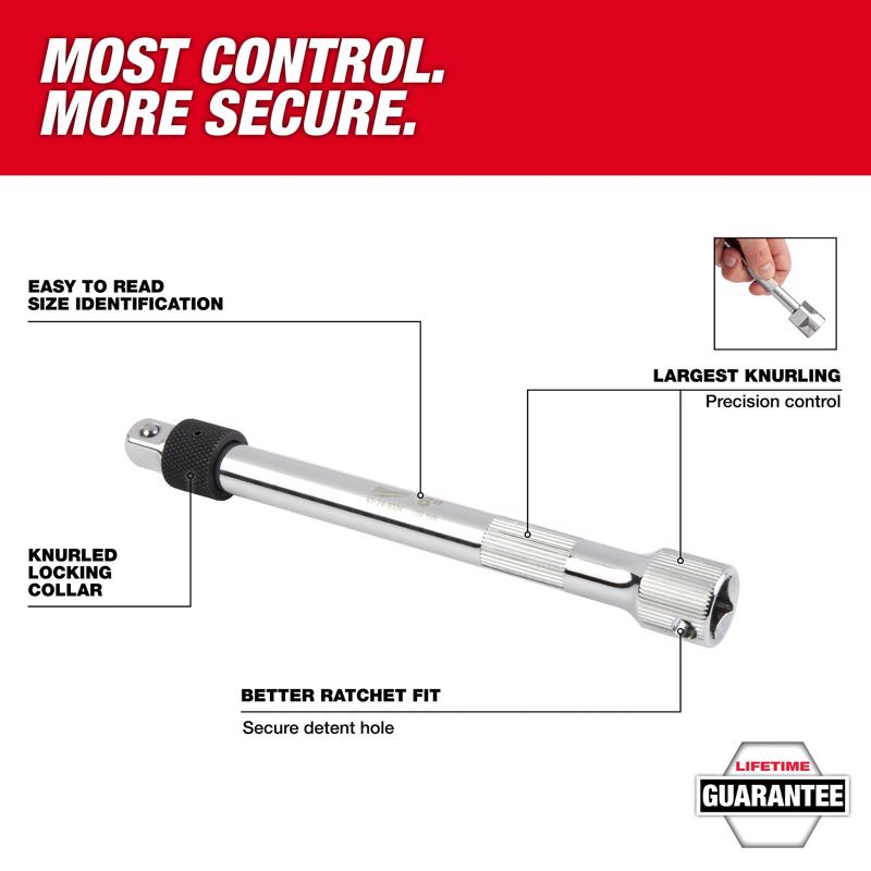 Milwaukee 3/8 in. drive Locking Socket Extension Set 3 pc