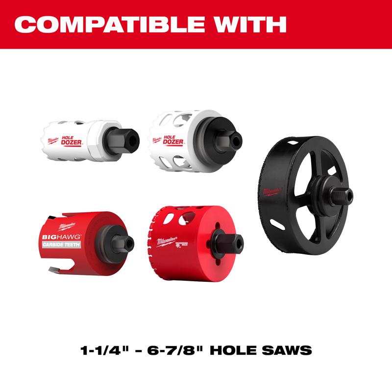 Milwaukee Steel 4.76 in. L Arbor