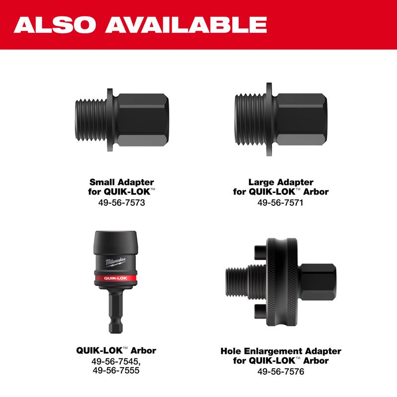 Milwaukee Steel 4.76 in. L Arbor