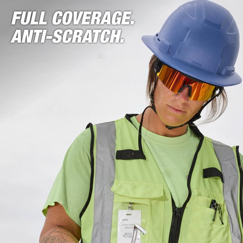 Milwaukee Wrap Around Safety Glasses Black Frame