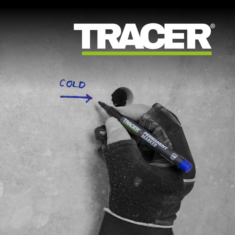 Tracer 6 in. L Permanent Marker Blue