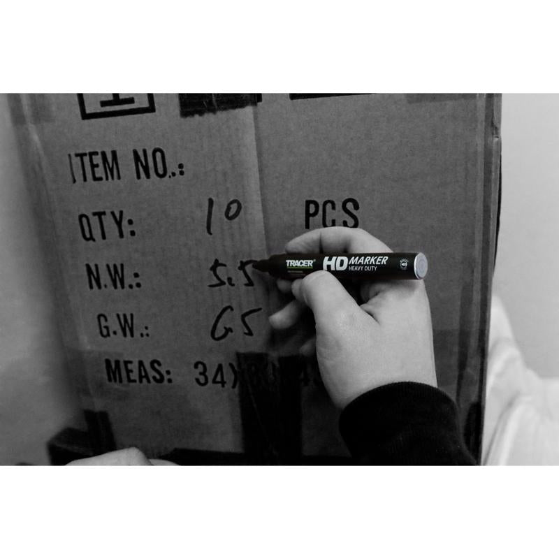 Tracer 6 in. L Permanent Marker Black