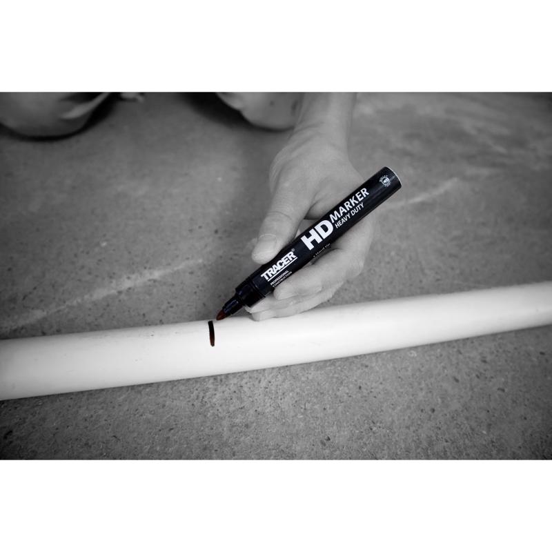 Tracer 6 in. L Permanent Marker Black