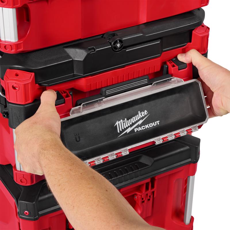 Milwaukee Packout 11.5 in. W X 4.8 in. H X 5.3 in. D Magnetic Power Tool Holder Plastic 1 compartmen