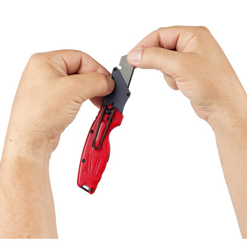 Milwaukee 6 in. Flip Folding Utility Knife Red 3 pc