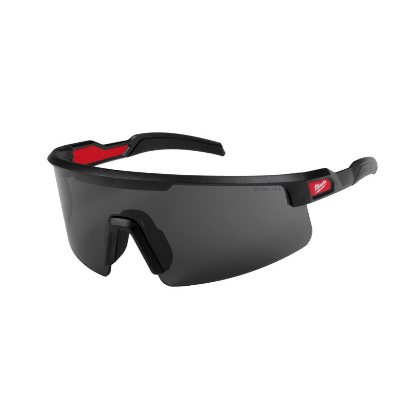 Milwaukee Wrap Around Safety Glasses Black Lens Black Frame 1 pair