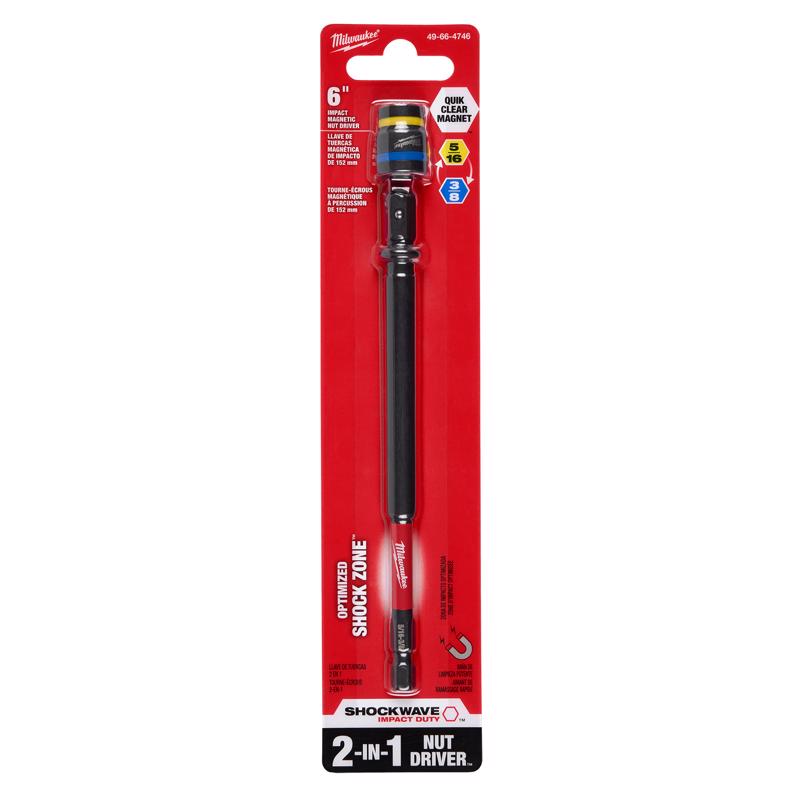Milwaukee 6 in. L Steel 2-in-1 Magnetic Nut Driver 1 each