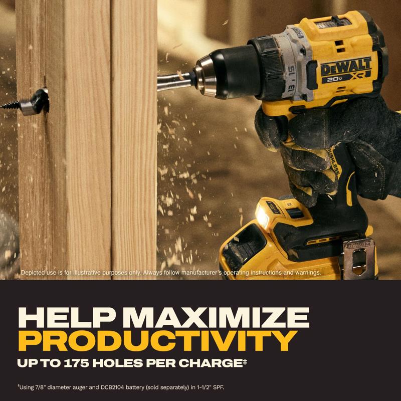 DeWalt 20V MAX XR 1/2 in. Brushless Cordless Drill/Driver Kit (Battery & Charger)