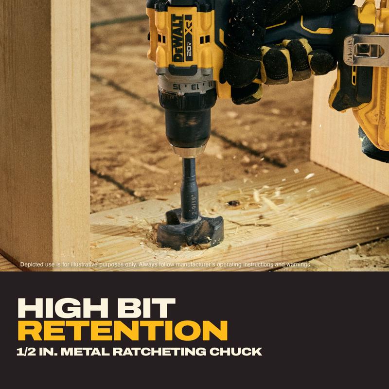 DeWalt 20V MAX XR 1/2 in. Brushless Cordless Drill/Driver Kit (Battery & Charger)