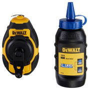 DeWalt Blue Compact Chalk Line Reel Kit 50 ft. Braided