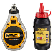 DeWalt Toughseries Red Chalk Line Reel Kit Bold Braided Line