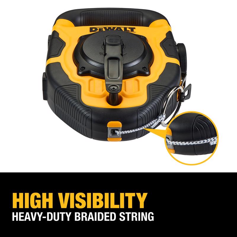 DeWalt Large Capacity Chalk Line Reel 150 ft. Braided