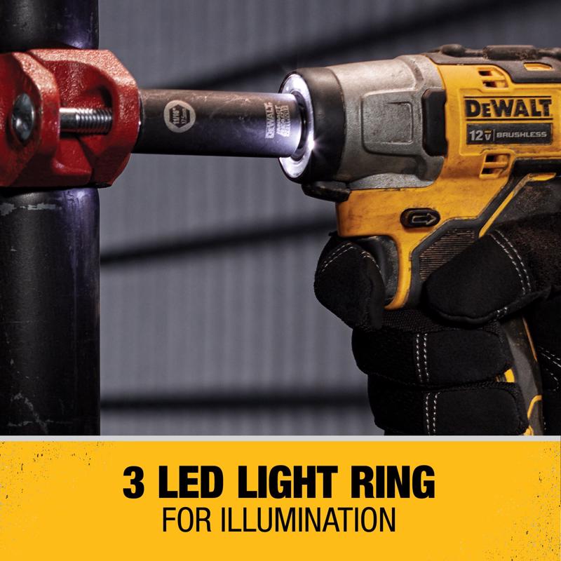 DeWalt 12V MAX XTREME 3/8 in. Cordless Brushless Compact Impact Wrench Tool Only