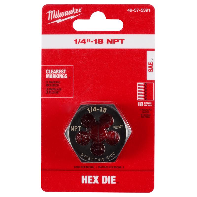 Milwaukee High Carbon Steel SAE Hexagon Die