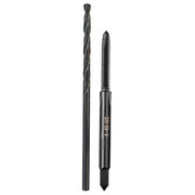 Milwaukee High Carbon Steel SAE SAE 4-40 NC Straight Flute Plug Tap & #43 Drill Bit Plug Tap and Dri