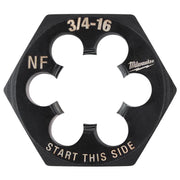 Milwaukee High Carbon Steel SAE NF Hexagon Die