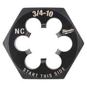 Milwaukee High Carbon Steel SAE NC Hexagon Die