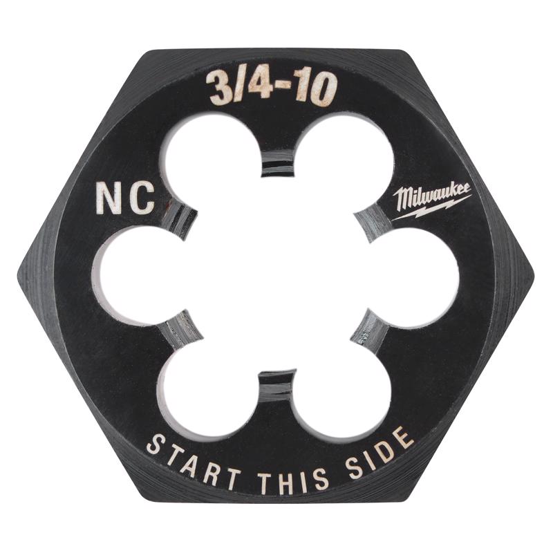 Milwaukee High Carbon Steel SAE NC Hexagon Die