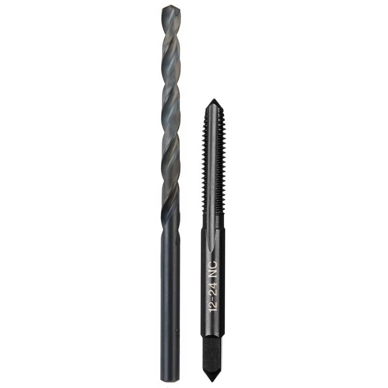 Milwaukee High Carbon Steel SAE NC Plug Tap and Drill Bit Set 2 pc
