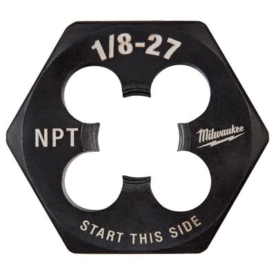 Milwaukee High Carbon Steel SAE NPT Hexagon Die