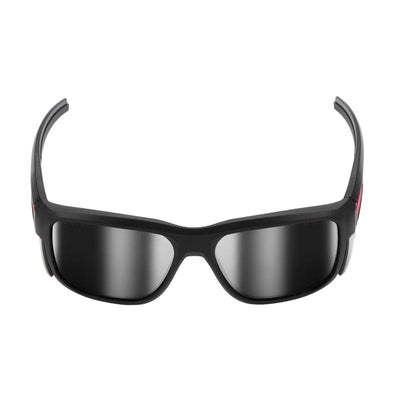 Milwaukee Full Frame Safety Glasses Silver Mirror Lens Black Frame 1 pair