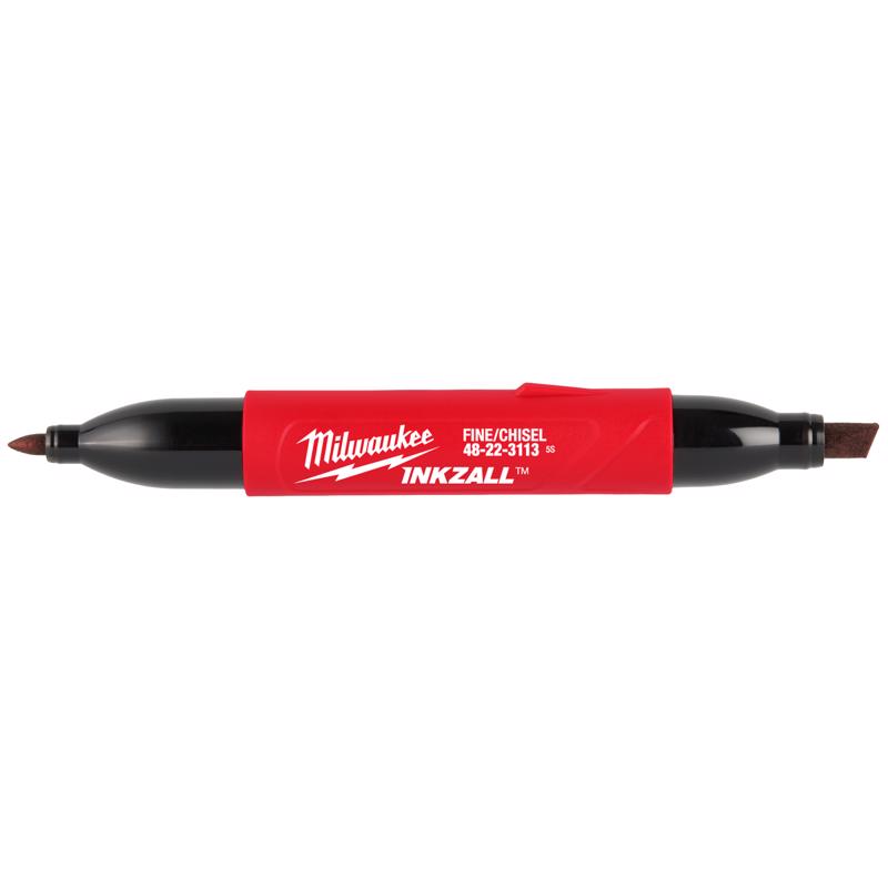 Milwaukee Black Fine and Chisel Tips Jobsite Marker