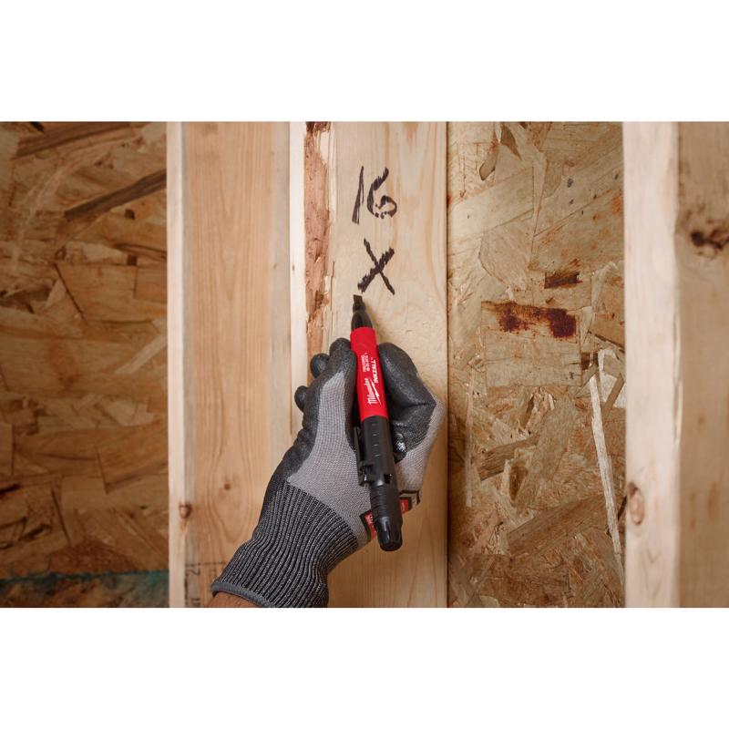 Milwaukee Black Fine and Chisel Tips Jobsite Marker