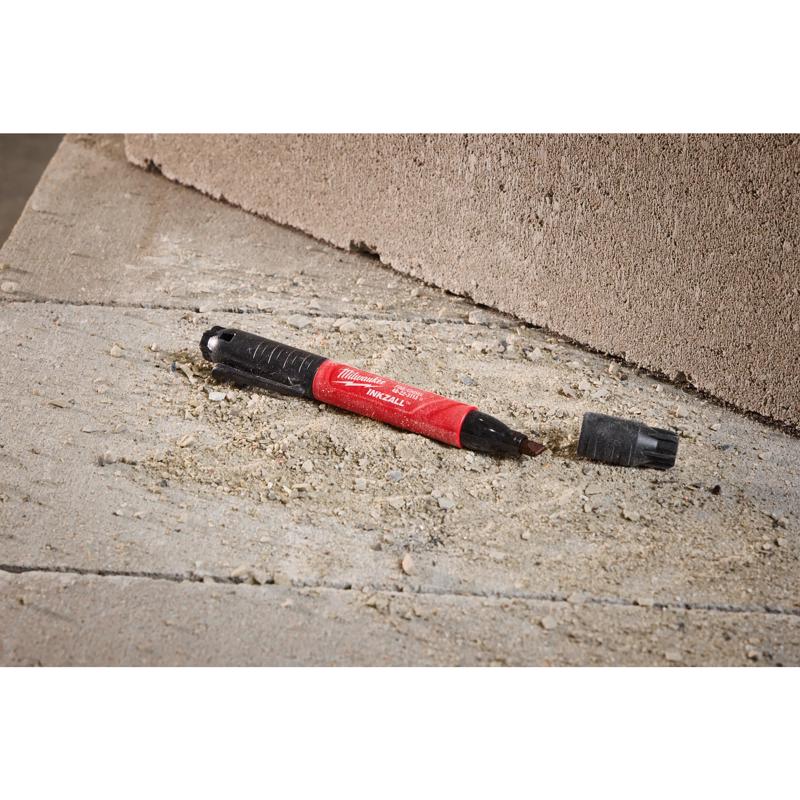 Milwaukee Black Fine and Chisel Tips Jobsite Marker