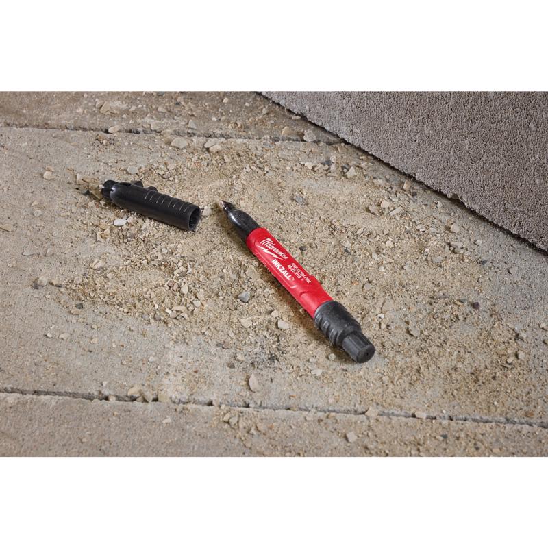 Milwaukee Inkzall Black Ultra Fine and Fine Tips Jobsite Marker