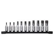 Milwaukee 3/8 in. drive Metric 6 Point Hex Bit Socket Set 11 pc