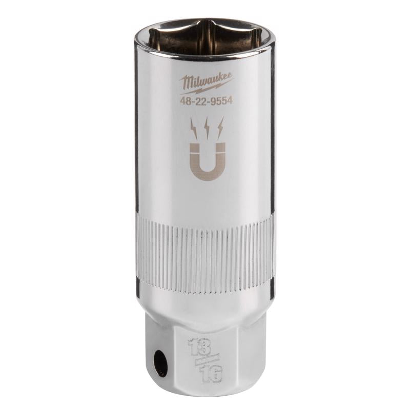 Milwaukee 13/16 in. X 3/8 in. drive SAE 6 Point Spark Plug Socket