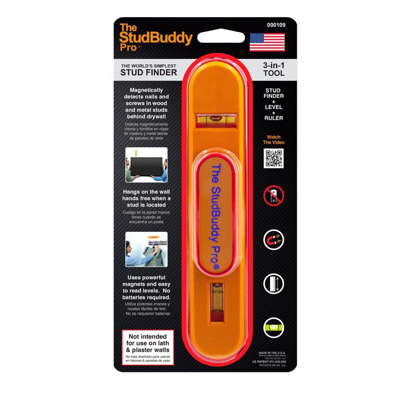 The StudBuddy Pro 9 in. L X 4.5 in. W Magnetic Stud Finder 2 in.