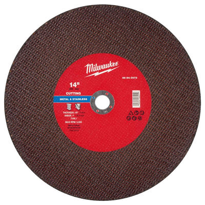 Milwaukee 14 in. D X 1 in. X 1/8 in. thick Metal Cut-Off Wheel