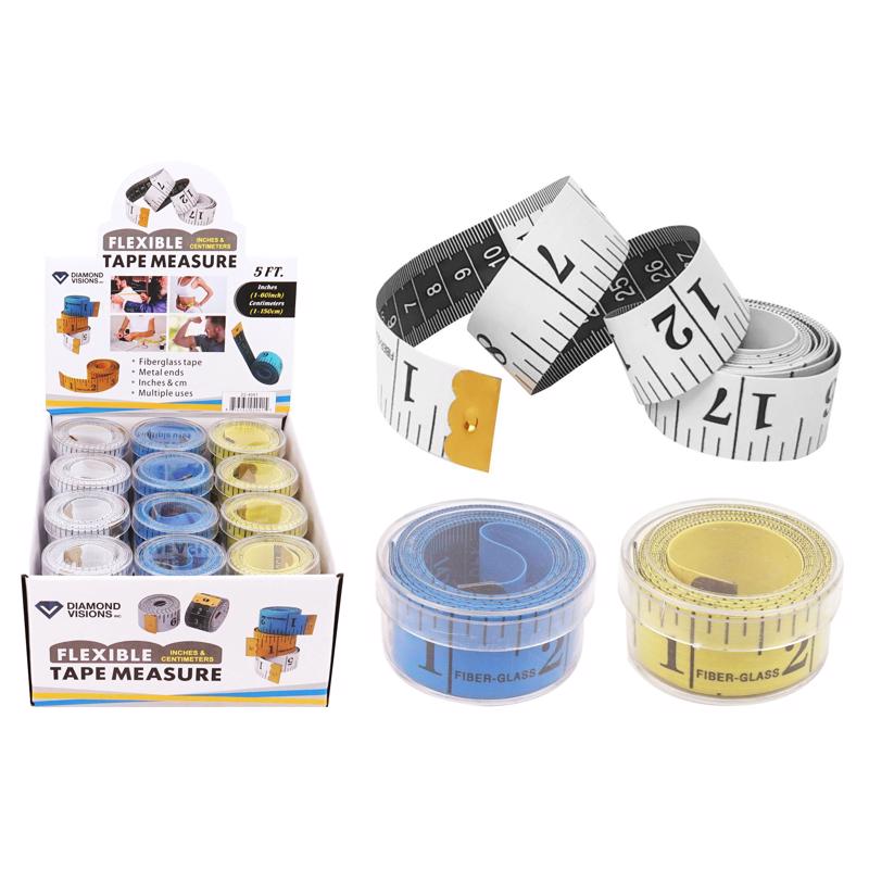 Diamond Visions 60 in. L X 1 in. W Fiberglass Long Tape Measure