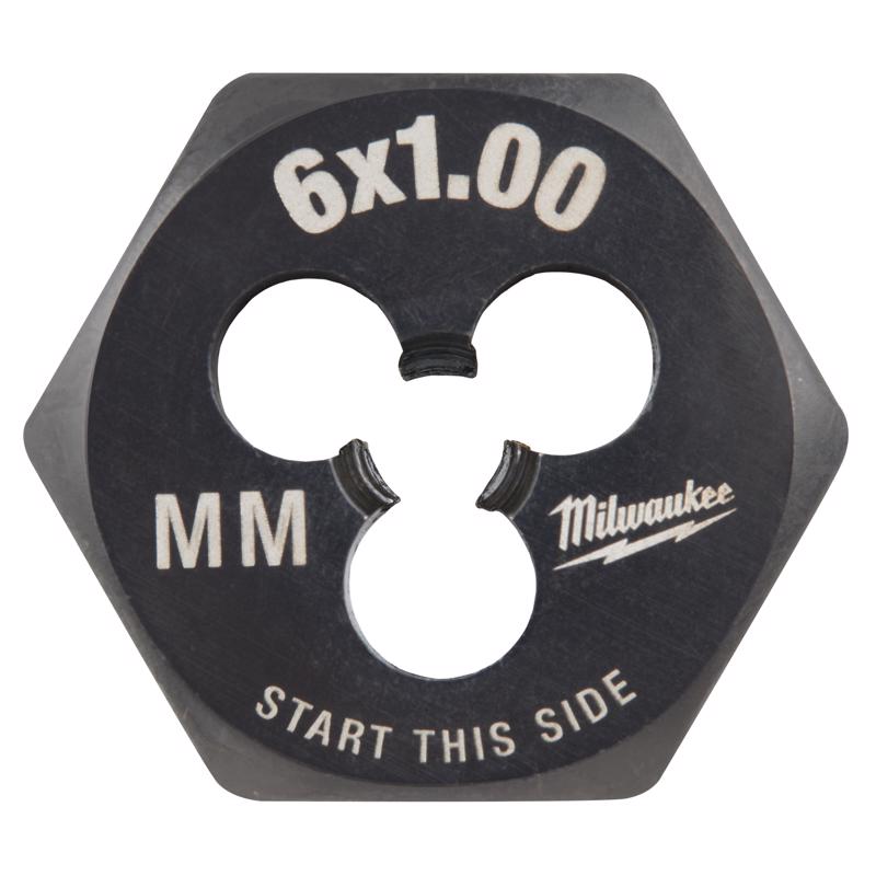 Milwaukee High Carbon Steel Metric Hexagon Die M6-1.0 mm