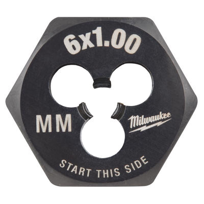 Milwaukee High Carbon Steel Metric Hexagon Die M6-1.0 mm