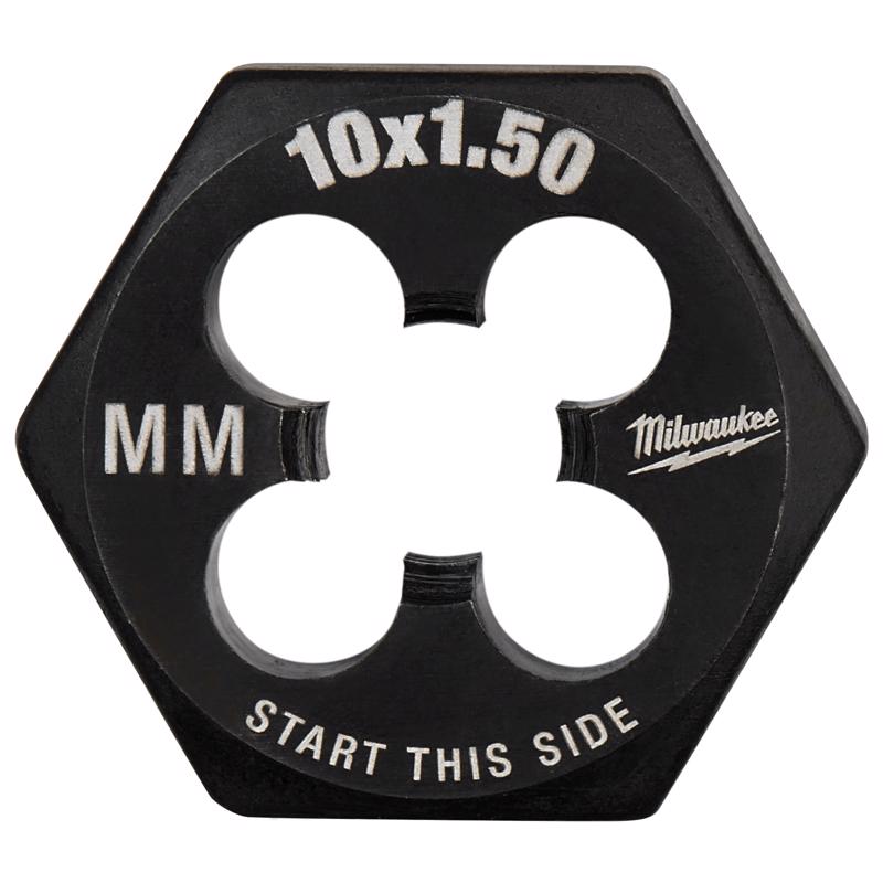 Milwaukee High Carbon Steel Metric Hexagon Die M10-1.5 mm