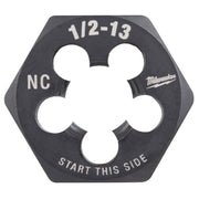 Milwaukee High Carbon Steel SAE Hexagon Die 1/2-13 NC
