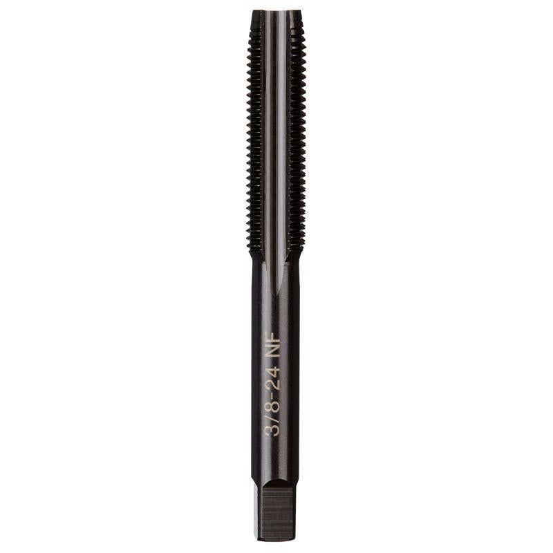 Milwaukee High Carbon Steel SAE Straight Plug Tap 3/8-24 NF in.