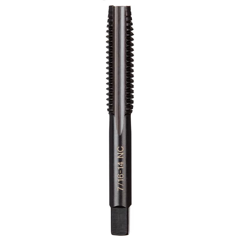 Milwaukee High Carbon Steel SAE Straight Plug Tap 7/16-14 NC