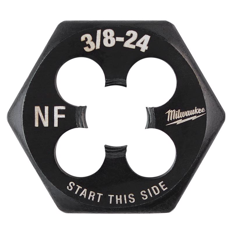Milwaukee High Carbon Steel SAE Hexagon Die 3/8-24 NF
